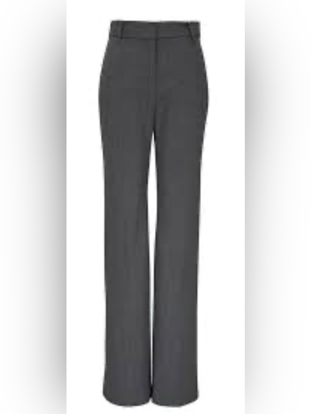 Nili Lotan Corette Wide-Leg High-Rise Pants in Gray